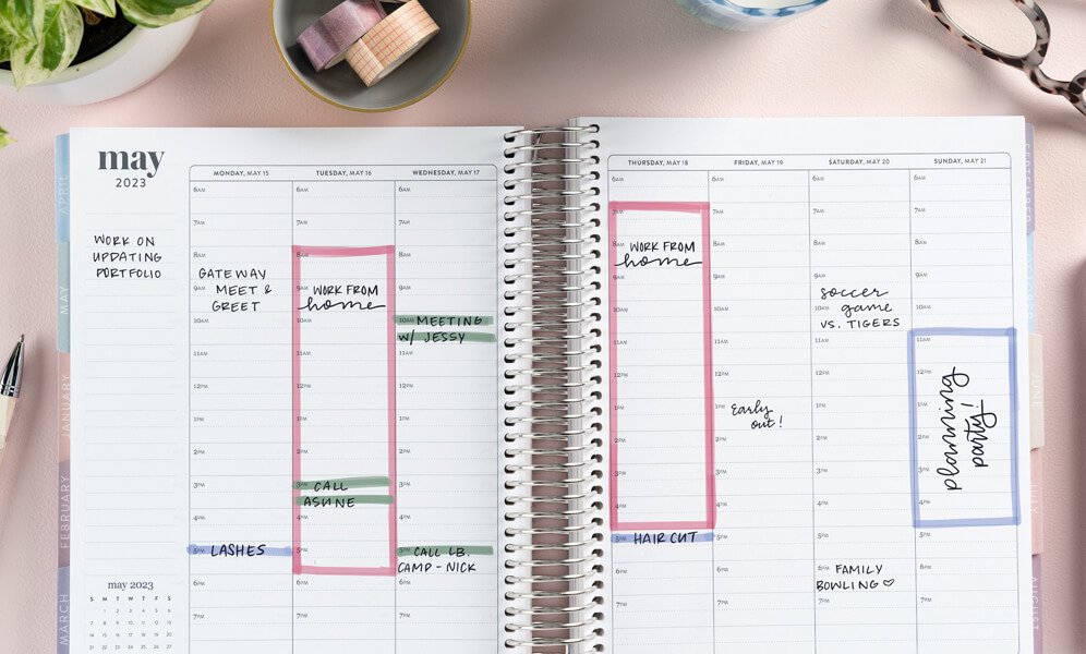 Plan gaps in your schedule
